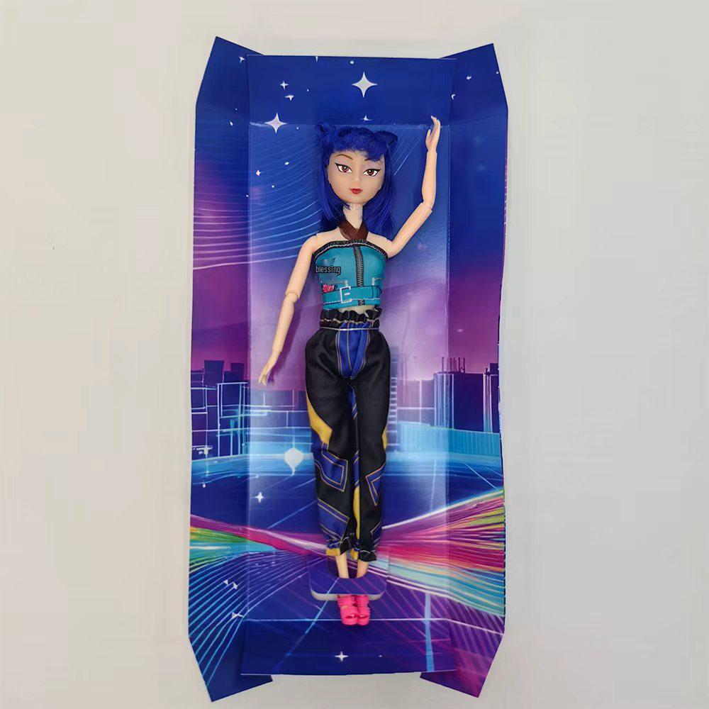 Demon Avcısı K-POP Kız Grubu Bebekleri: Müzikli Işıklı Peluş Figürler