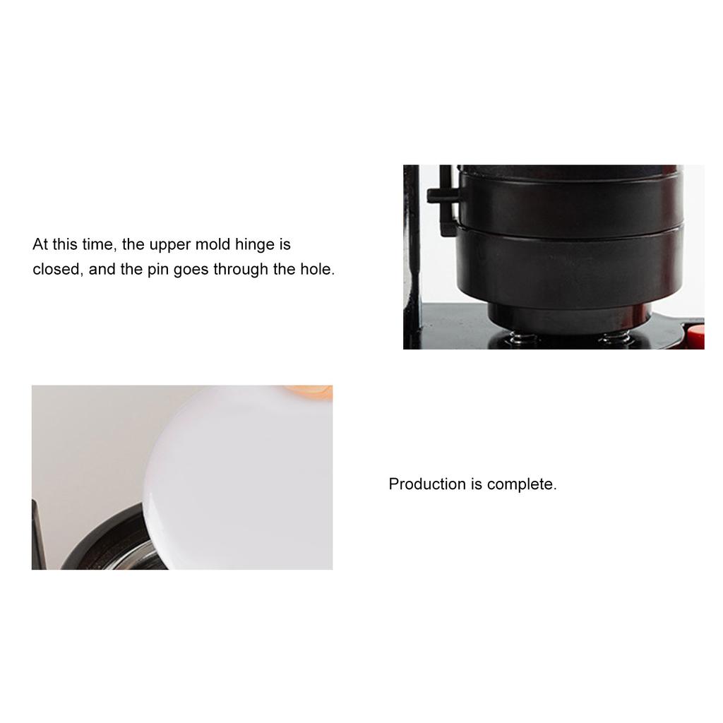 Button Maker DIY Button Press Machine Kit with 100PCS Pin Parts Circle Cutter Pin Manual 32mm