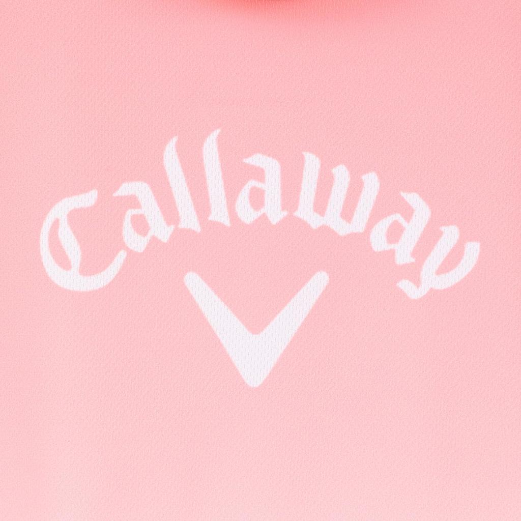 Callaway Short Sleeve Mock Neck Shirt Moisture Quick UV Golf Underwear C24134215 Women's (Gradient Pattern, Wicking, Drying, Protection) / / 1092_Pink
