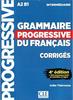 Kniha Grammaire Progressive Du Francais - Nouvelle Edition : Corriges Intermedi