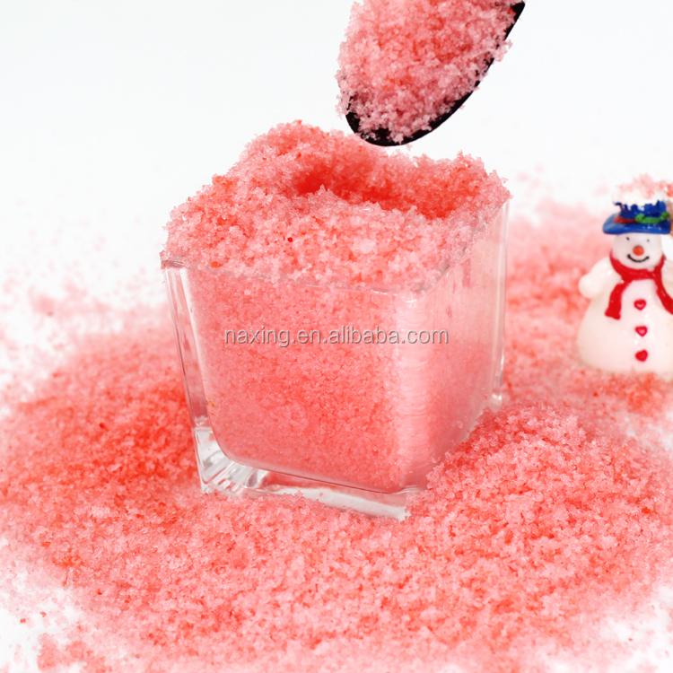 Cheap Instant Magic Snow Powder Eco-friendly SAP Non-Toxic Super Grade Artificial Snow Christmas Holiday Decoration красный
