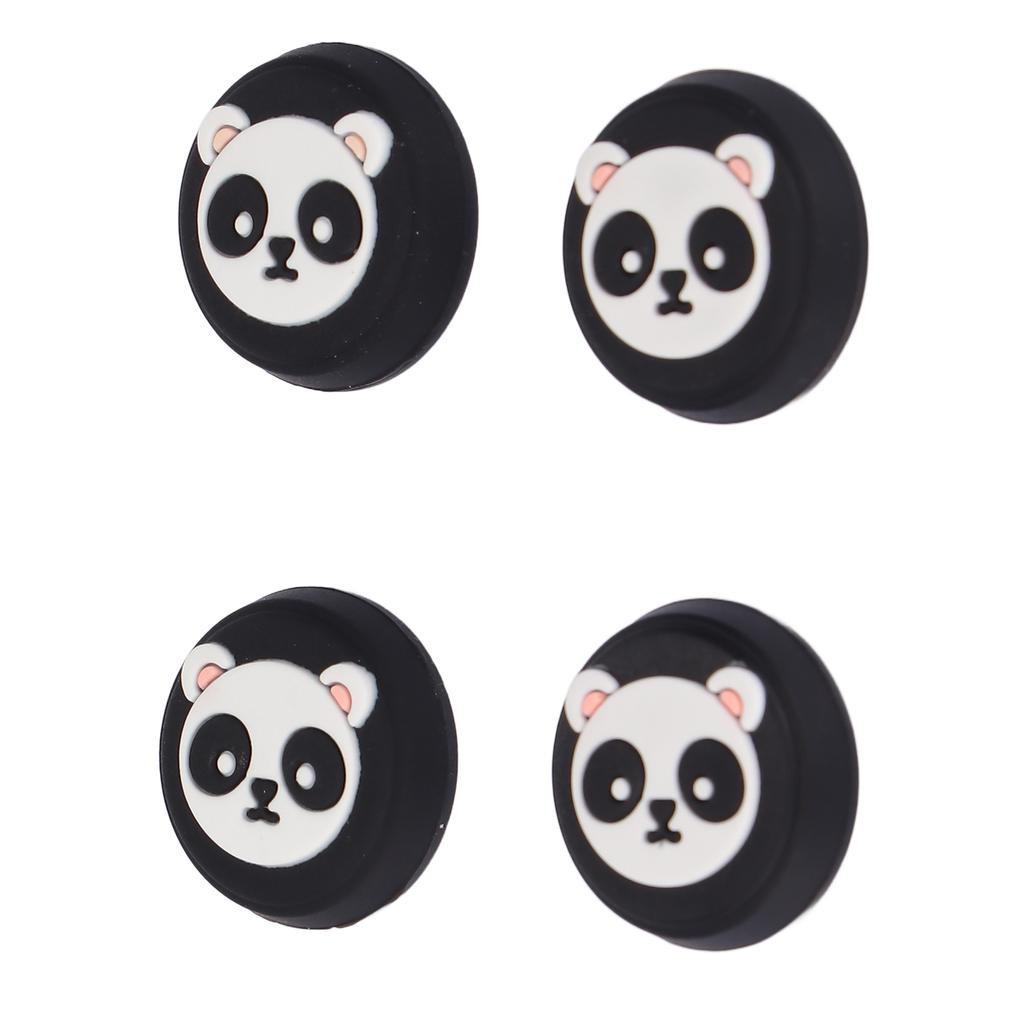 4pcs Thumb Grip Multipurpose Replacement Silicone Thumb Grip Caps for PS5 ControllerBlack