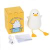 Kids' Duck Night Light, Cute Seagull Silicone Bedside Lamp for Nursery, ABS+SIL, Touch Control, Portable, Rechargeable, Dimmable, Birthday, Christmas