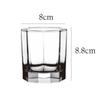260ml/220ml Beverage Cup Thick Bottom Glass Cup Household Juice Milk Tea Mugs Whiskey Glass High End Brandy Cocktail Beer Cups