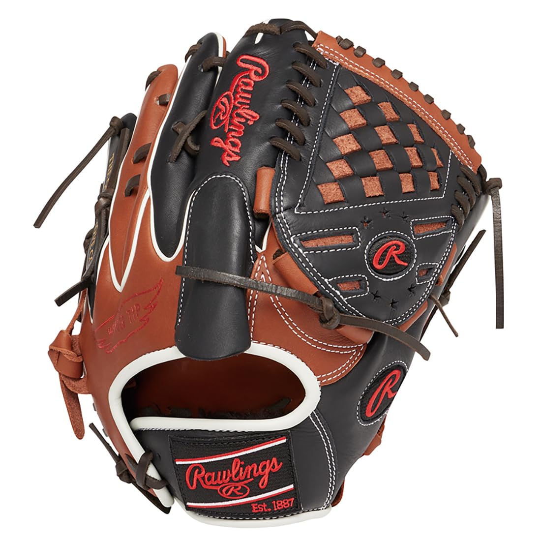 

Rawlings MLB Color Sync Adult Size GR4HMA15W throw Pitcher s Glove, 11.75 (Brown/Black) - Right-handed
