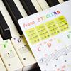 Transparent & Removable Piano Sticker, Electronic Piano Keyboard Notes Stickers