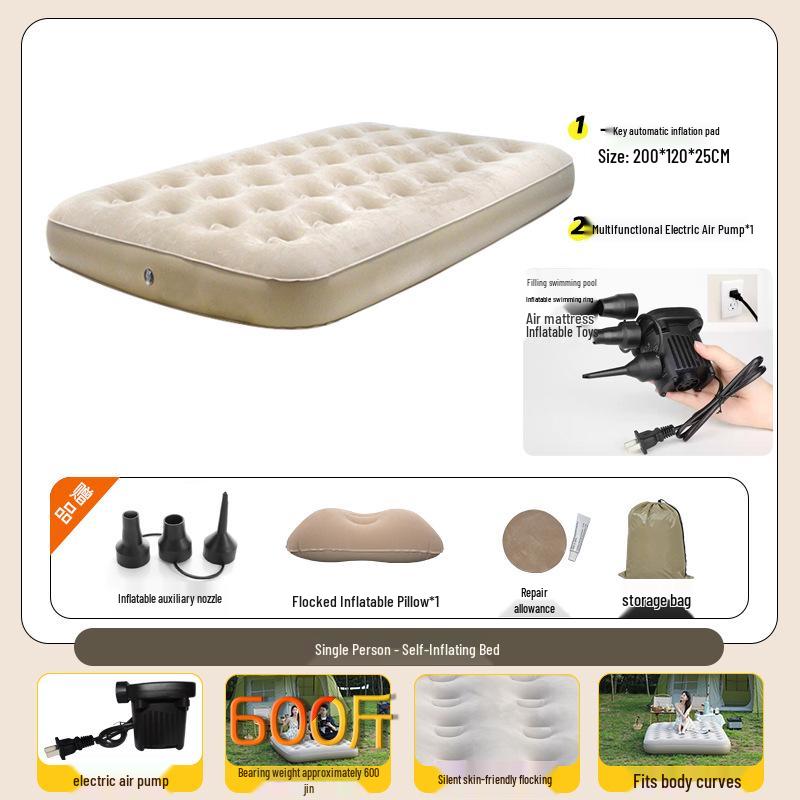 Automatic Inflatable Camping Mattress for Outdoor Travel and Tent Use