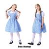 The Wizard Of Oz Dorothy Girls Dress Costume Cosplay Halloween Outfit Play Role