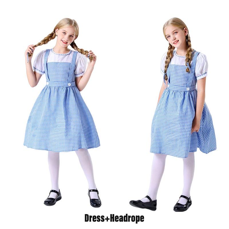 Dorothyino dobrodružství na zelené louce Dívčí šaty Kostým Čaroděj ze země Oz Cosplay