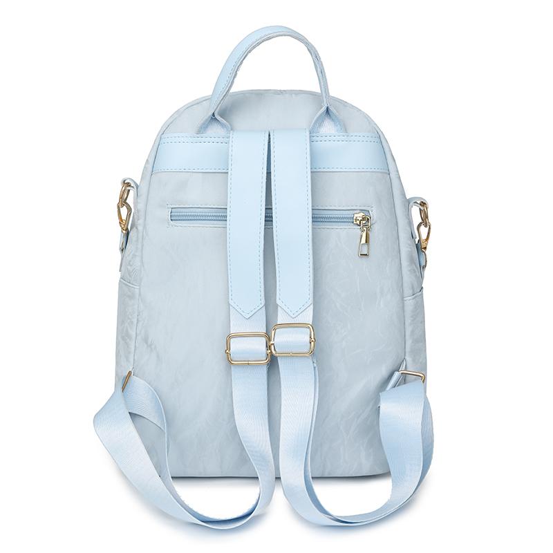 Einfarbiger PU-Rucksack für Damen, Reisetasche, Schultasche