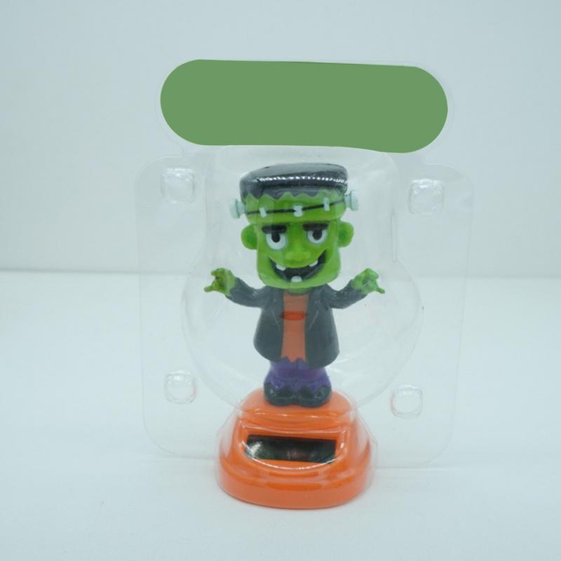 Bobble Head Dashboard Halloween Bobble Shaking Head Zombie Figurines Shaking Statue Dancing Toy Funny Zombie Interior Decor For