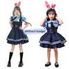 Crazy Animal City Cos Judy Bunny Cosplay Costume Set