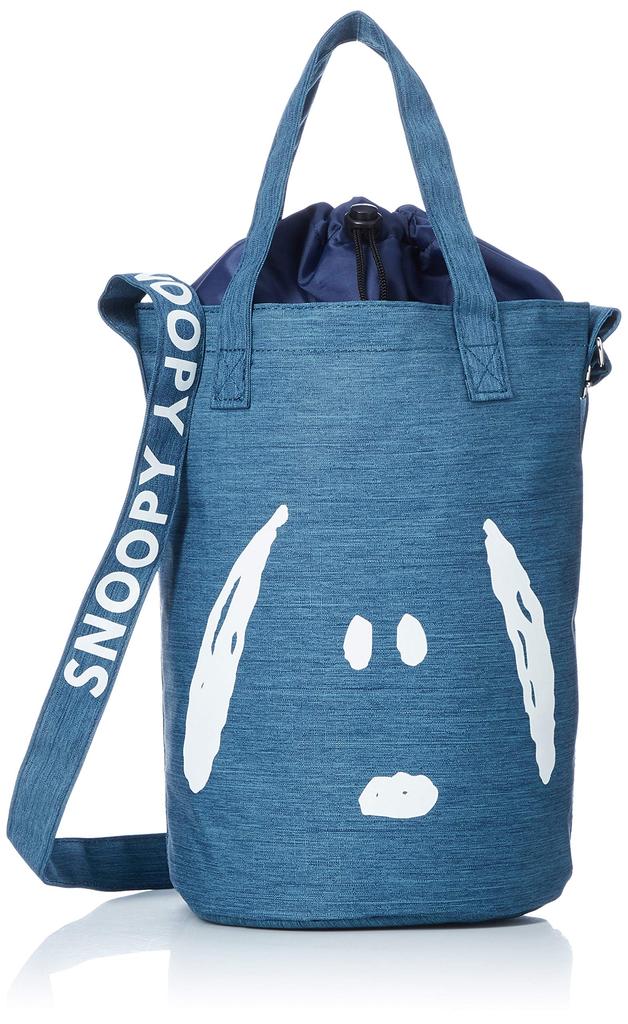 Nylon Shoulder Tote 305b Blue [Snoopy] SPN-303b