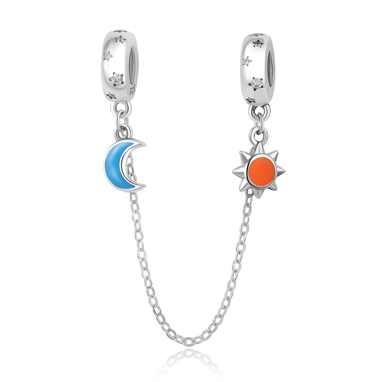 

Шармы-бусины медные Шарм-бусины Аутентичные Звезда Форма Луна Солнце Цепочка безопасности Шармы-бусины Совместимы с Браслетами Ювелирные изделия Сделай сам Женщинам Тонкий Подарок Ac