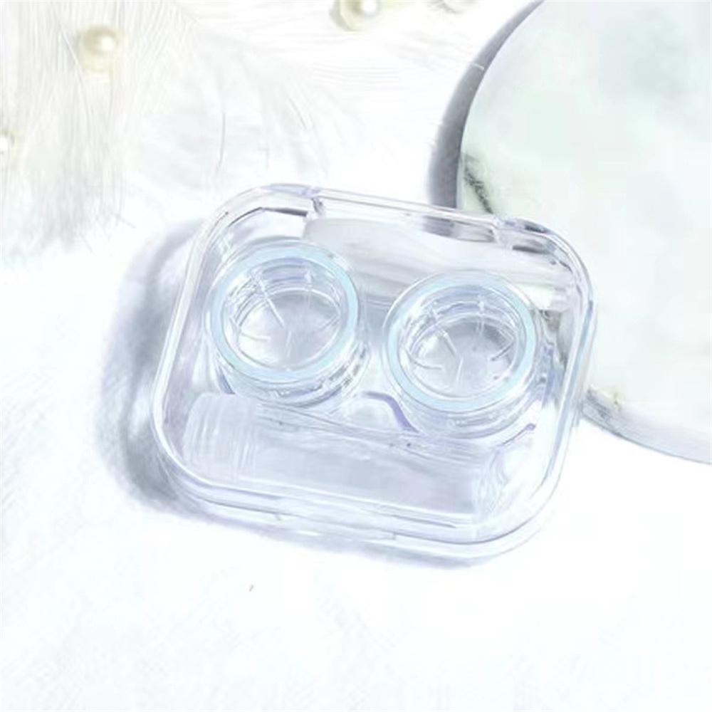 

Tweezers Lens Remover Hygienic Lenses Storage Box Eye Contacts Container Mini Contact Lens Holder For Daily Use Camping Office синий