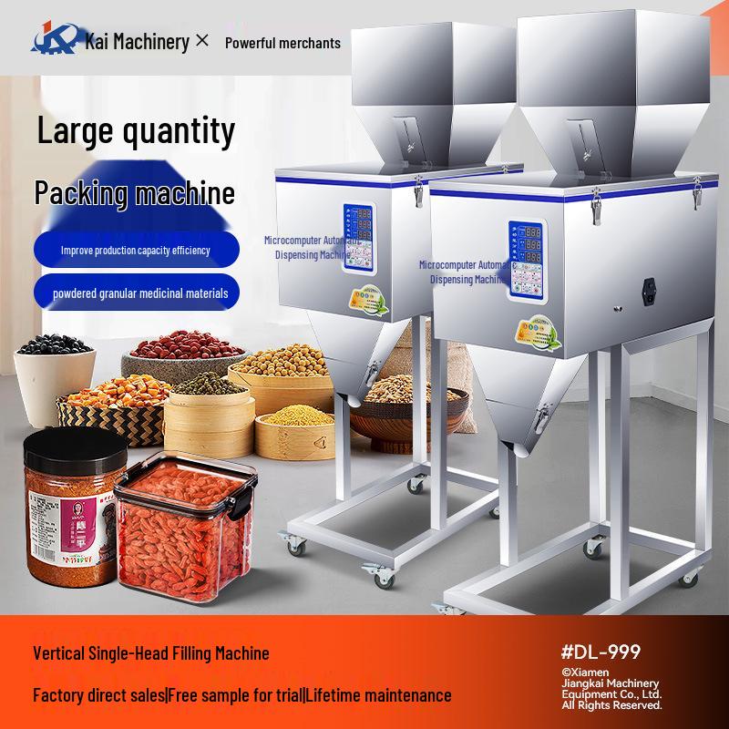 Zhouda Granular Rice & Powder Filling Machine 30-2500g, Fully Automatic Weighing & Packing System