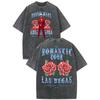 Bruno Mars The Romantic Tour  Tshirt Vintage Washed Summer ONeck Short Sleeve T Shirt