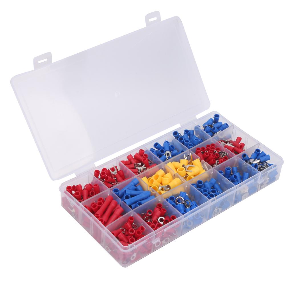 520Pcs Wire Connector Kit Cold Pressed Terminal Set Electrical Industrial Supplies