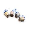 ACROPIX Car Wire Harness LED Bulb Socket Holder Extension Connector Universal BA15S Bronze Tone 4pcs