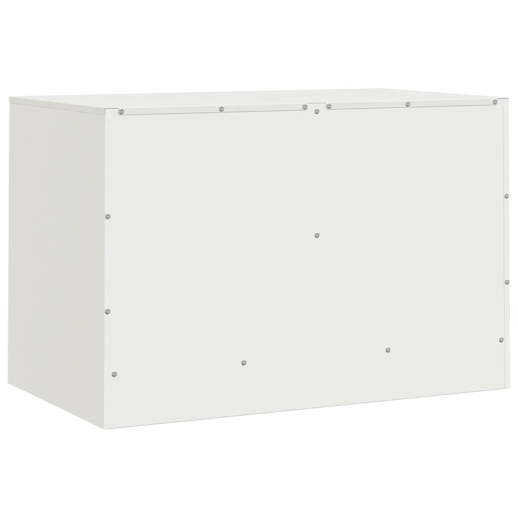 TV Cabinets (2 pcs) White 67 x 39 x 44 cm Steel