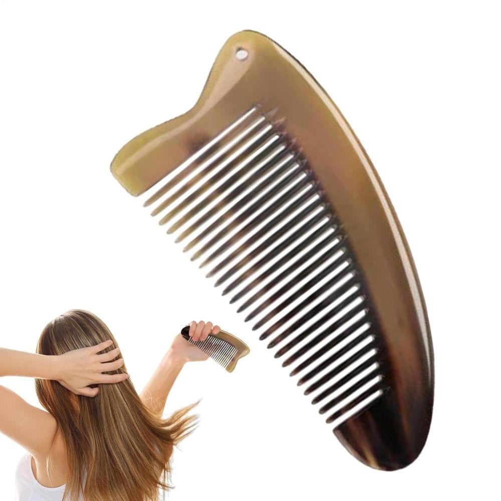 

Ox Horn Horn Comb Durable Handmade Bone Brush New Styling Tools Massage Health Care