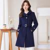 Women's Elegant Wool Blend Mid-length Coat