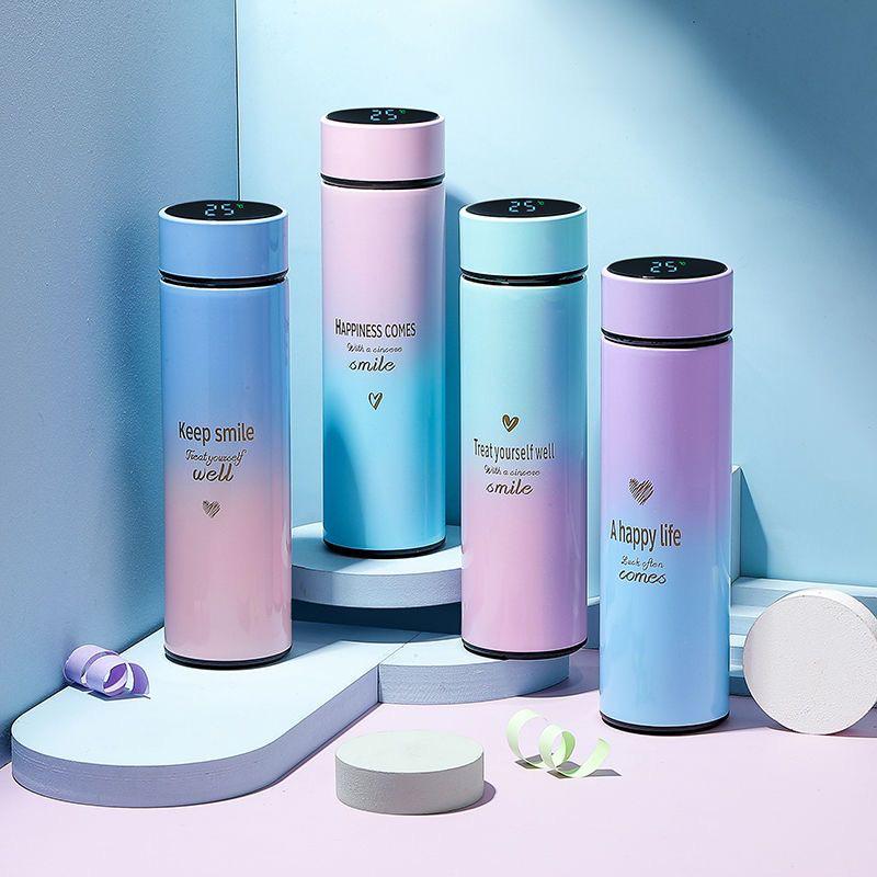 Chinese-Style Smart Insulated Water Cup with Temperature Display, Large Capacity, Customizable Logo, Business Gift