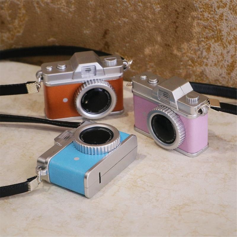 Miniature Camera Pendant Keychain With Light And Sound Detail Compact Size Ornament For Daily Use Gifting