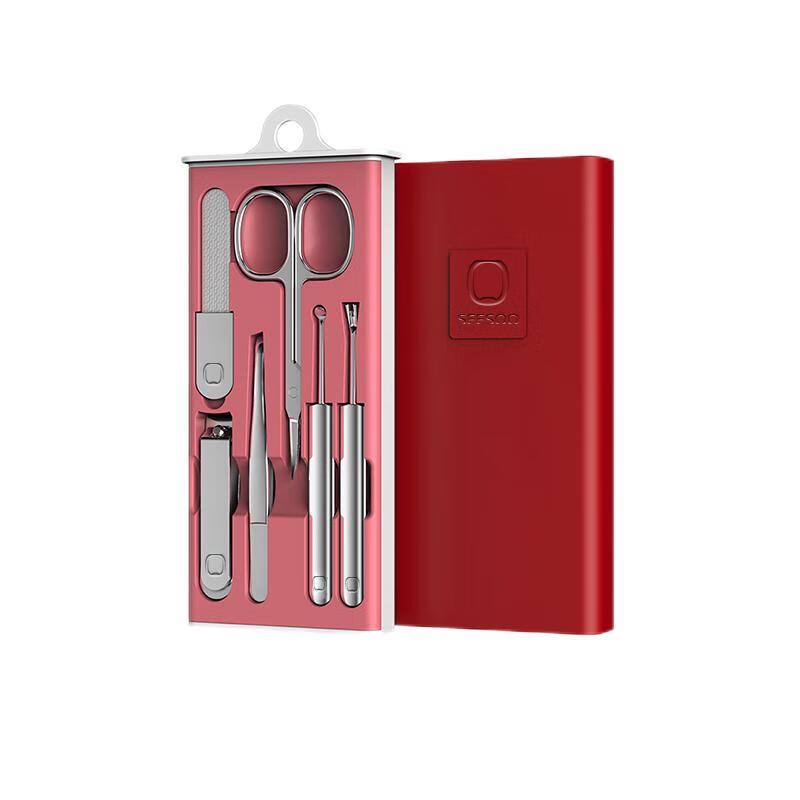 Seesoo 6-Piece Stainless Steel Nail Care Set