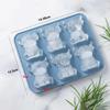 3D Highland Cow Ice Silicone Mold With 6 Compartments For Diy Beef Ice Cubes Is Suitable For Home Kitchens, Bars And As A Tool