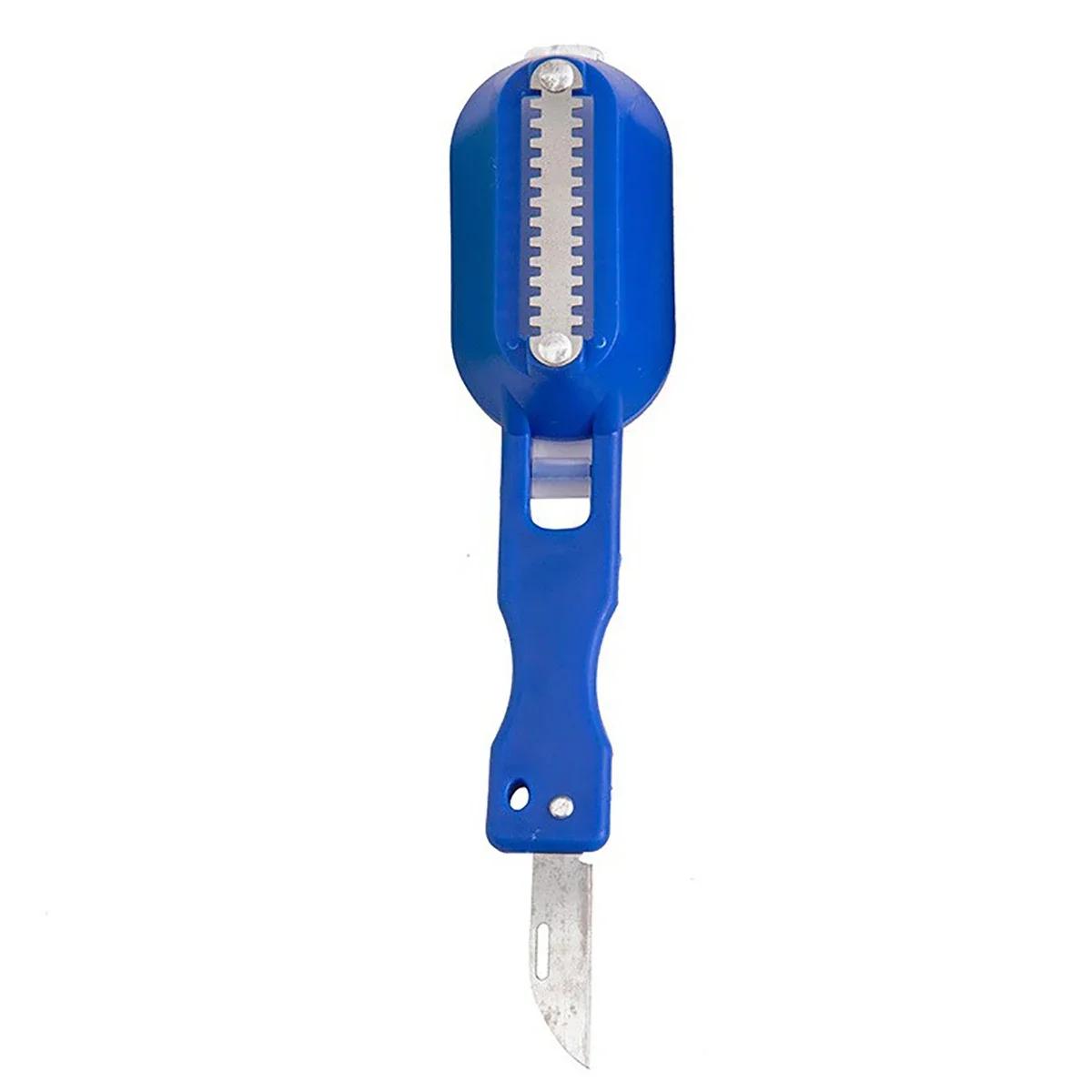 

2 В 1 Швидко Знімає Рибну Луску Інструменти для Планування Нержавіюча Сталь Чищення Ніж для Морепродуктів Шеф Кухар Кухонні Аксесуари Корисні Речі Посуд