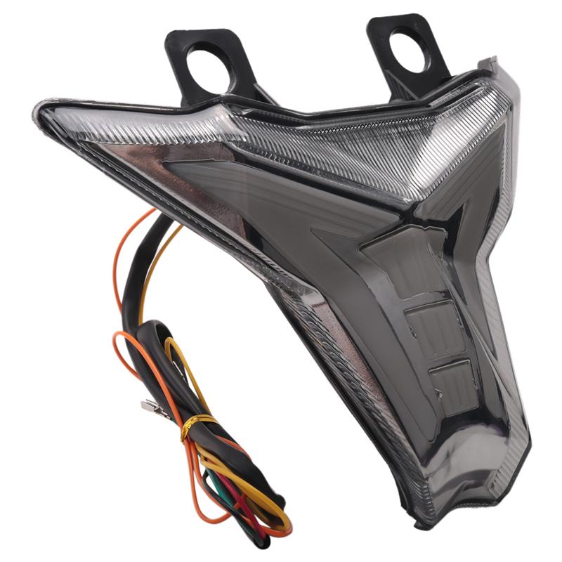 

L10A Motorcycle Tail Light LED Rear Brake Turn Signals For Kawasaki Z250 Z400 Z1000 Ninja ZX-10R ZX-6R 2014-2025 Smoked Color