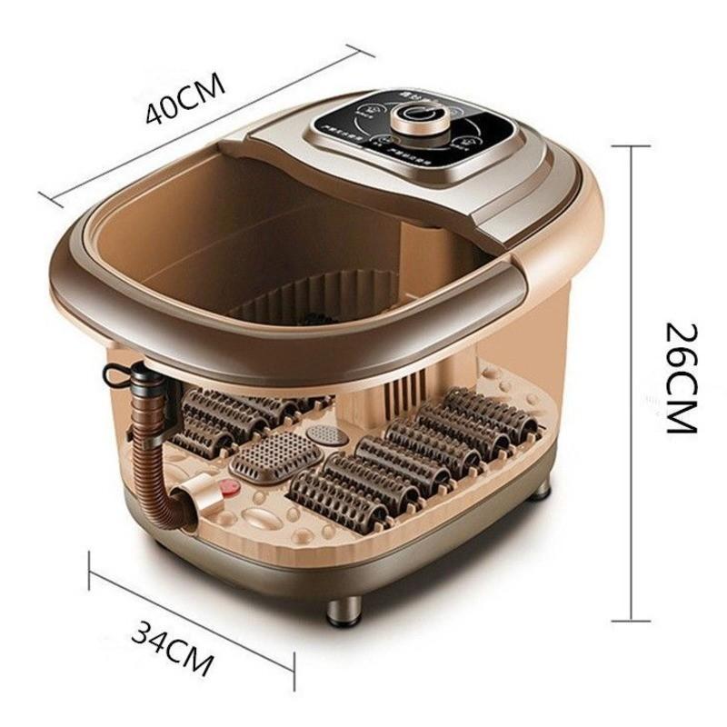 12 Rollers Foot Bath Massager Automatic Electric Heating Foot Spa Machine Household Detox Foot Bath Bucket