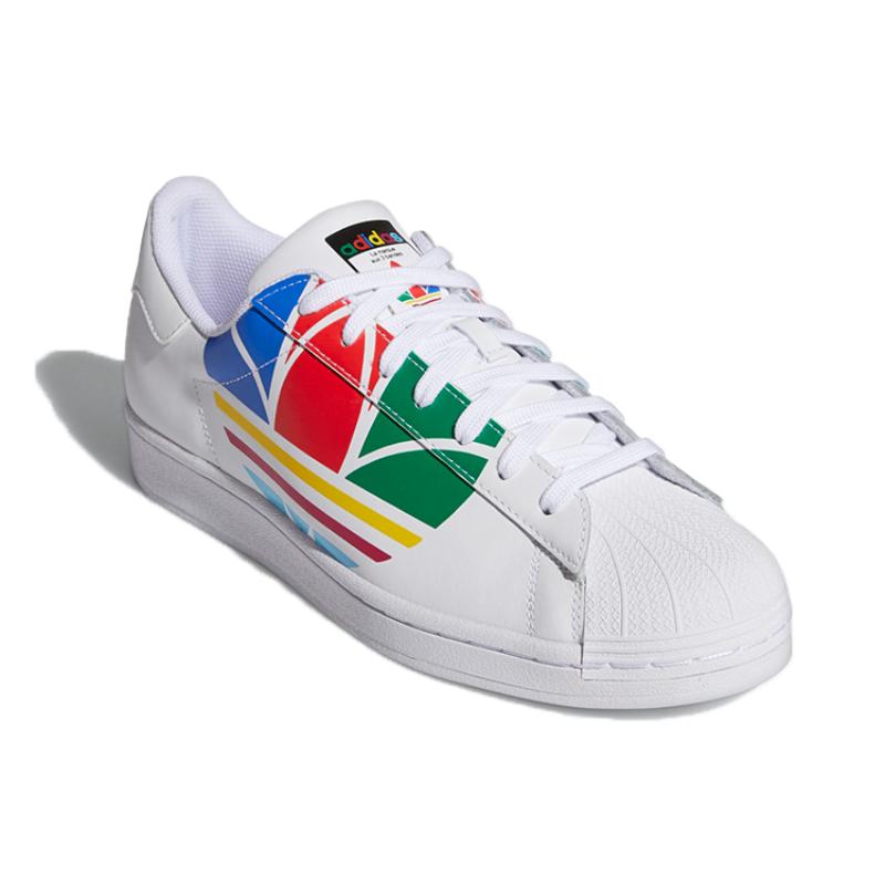 Adidas Superstar Pure 'Colorful Trefoil Cloud White' Sneakers FU9519