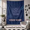 Wall Hanging Tapestry With Custom Name & Text, NSW Blues logo Decorative Tapestry For Bedroom