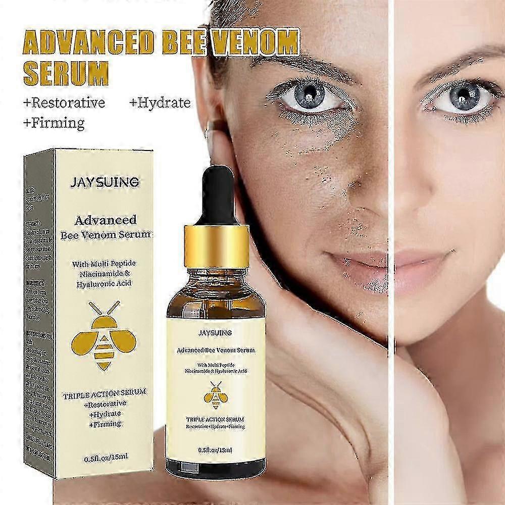 3x Advanced Bee-venom Serum Anti-aging Moisturizer For Face And Neck--