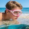 Kids Swim Goggles with Nose Cover Wide View Diving Glasses Snorkel Mask Comfort Fabric Strap Swimming Goggles for Boys & Girls