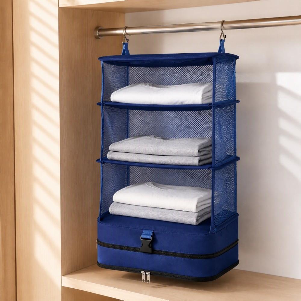 Built-In Shelves Hanging Packing Cubes Durable Luggage Bag Closet Organizer Clothes Storage