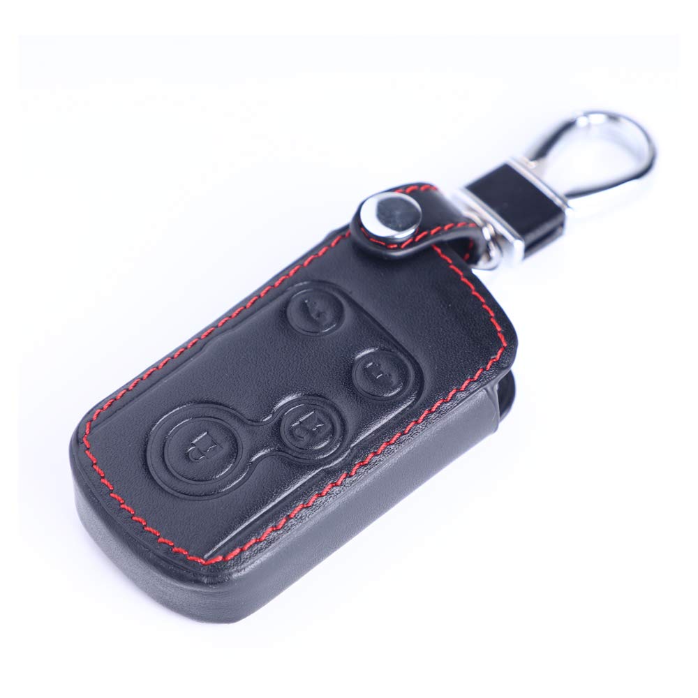 

Кожаный чехол для ключа Honda Car 4 Button Odyssey Accord Elysion Insight Step Wagon Fit Freed Applicable [BKY] CR-V (черный) чёрный
