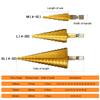 1/4" Hex Shank Step Drill Bit 4-12mm/4-20mm/4-32mm Cone Titanium Coated Metal Hole Cutter HSS High Speed Steel Quick Change