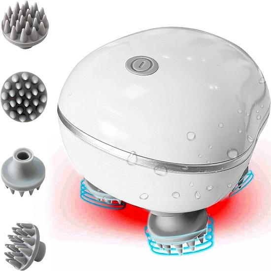 Electric Head,Scalp Massager Advance Red Light Therapy for Boost Growth Fall Control 3 Speed Mode Handheld,Scalp Scratcher Body Massage