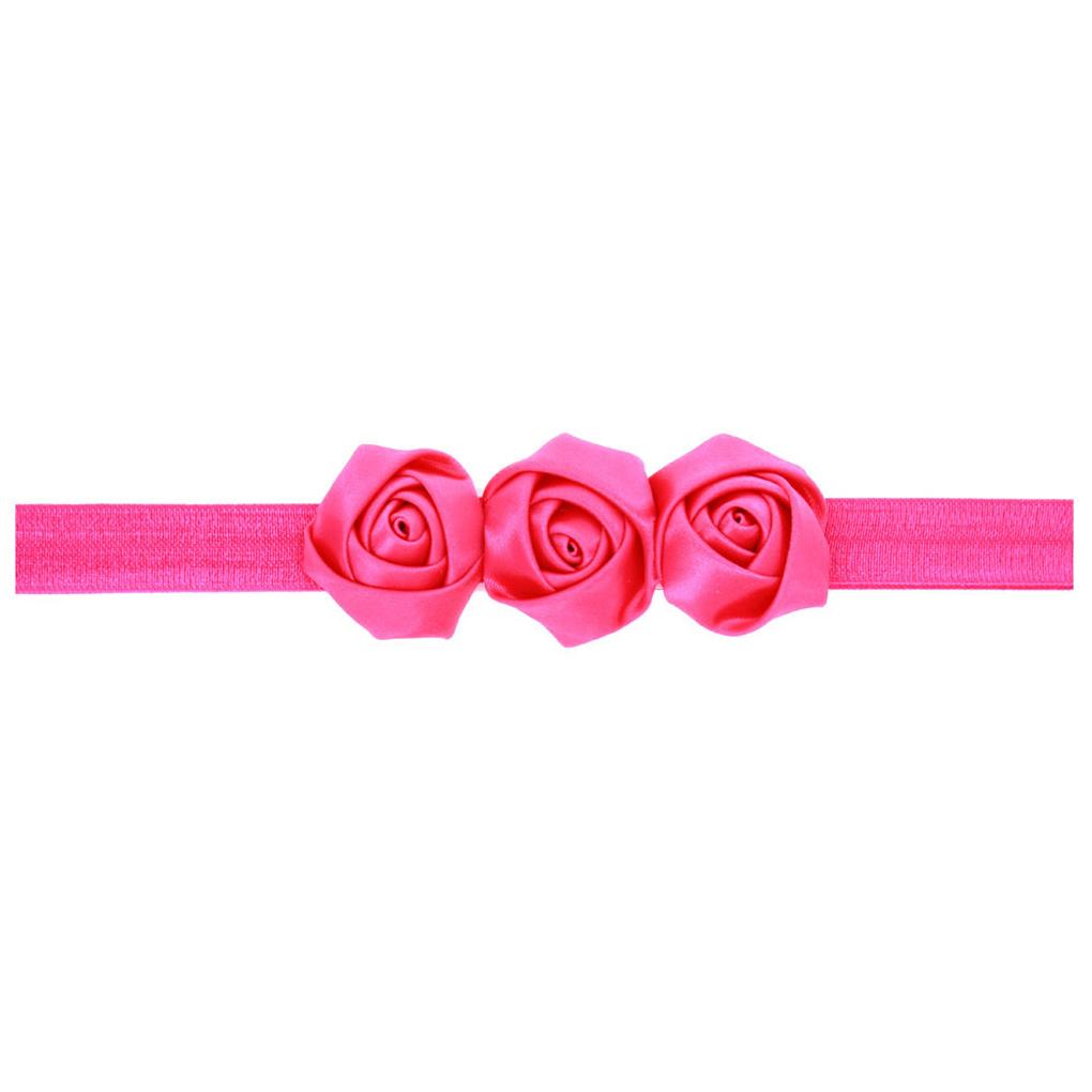 9Pcs Newborn Headbands Infant Rose Elastic Hair Band Solid Color Headwear Hairstyling Accessories