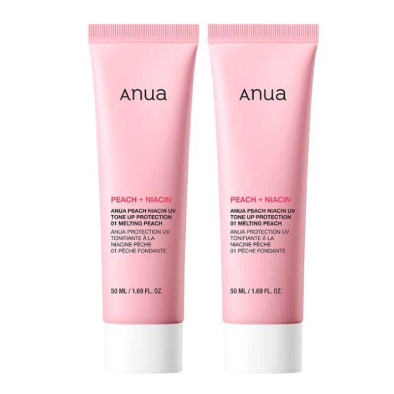 

ANUA Peach Niacin UV Tone-Up Protection Sunscreen SPF50+ PA++++ 50ml 1+1 Set 1