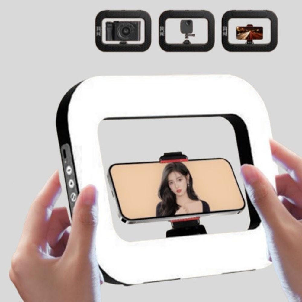 Handheld LED Video Light with Clamp Phone Fill Light Practical Selfie Fill Light  Live Streaming