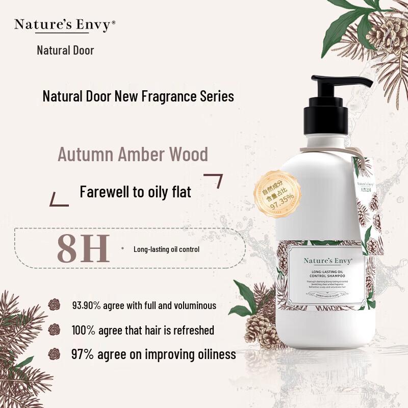 

Nature s Gate Long-Lasting Oil Control Shampoo (Amber Wood)