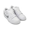 Supreme x Nike Dunk Low SB Bianco Argento Metallizzato Sneakers Unisex HQ8487-100