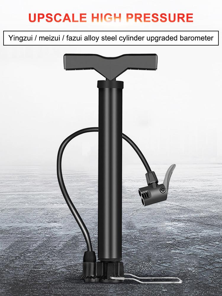 120/140 Psi Bike Pump Bicycle Foot Air Pump Tire Inflator Schrader Valve MTB Road Cycling Inflator