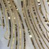 1 Set Gold and Silver Sequined Mesh Embroidery Patch for Dance Clothes Skirt Decoration Handmade DIY Accessories
