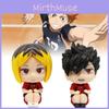 Collectible 10cm Q Version Pvc Figure Set Of Lk Black Tail Iron And Lk Gnawing Claw From Anime