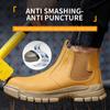 Wasserdichte Arbeitssicherheitsschuhe Stahlkappenschuhe Chelsea Boots Herren Durchstichfest Verbrühschutz Sicherheitsschuhe Schutzstiefel 2025
